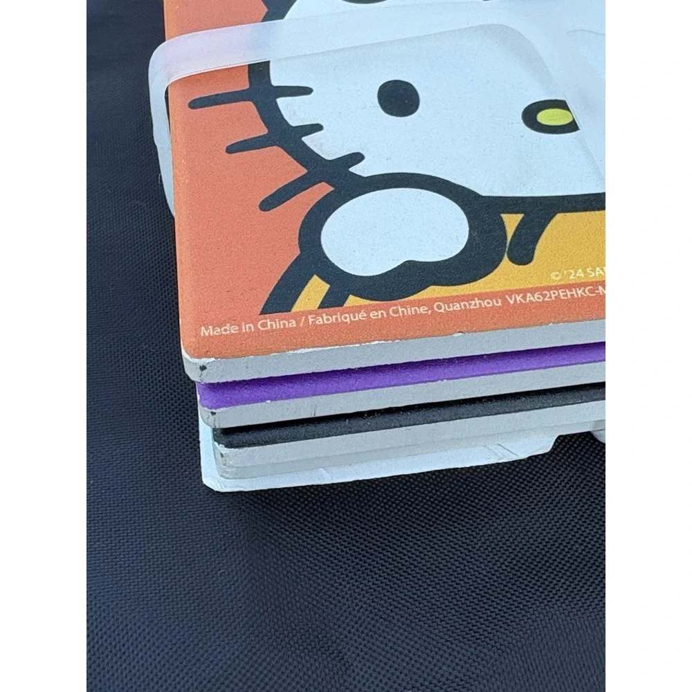 Sanrio Hello Kitty Halloween Set of 4 Ceramic Coasters. NWT. Mummy & Pumpkin